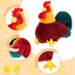 Skylety 3 Pcs Chicken Stuffed Animal Gifts Set Chicken Plush Chicken Stuffed Toy Cute Chicken And Cocky Rooster Plush Little Bab