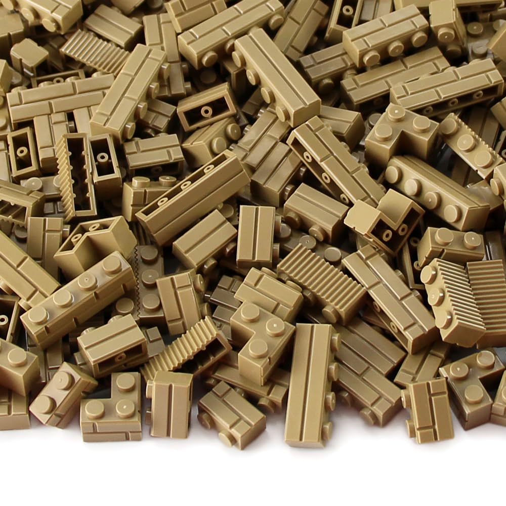 Feleph 260 Pieces Masonry Profile Bricks Building Blocks For Wall Parts And Pieces Diverse Bulk Toy Set Compatible With Major Br