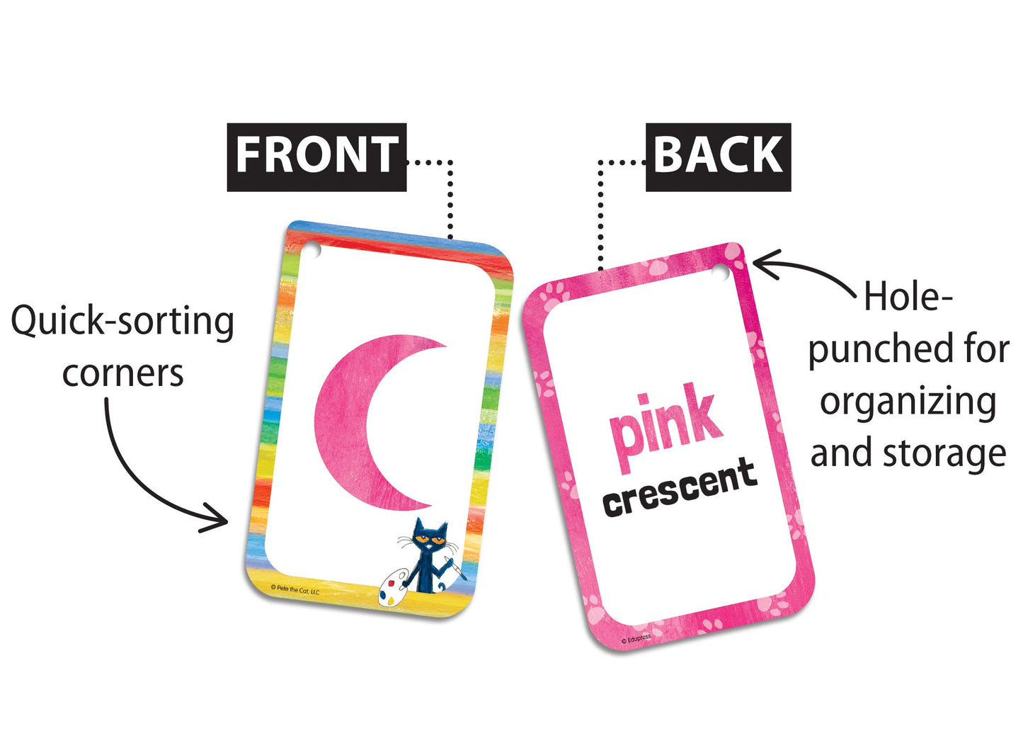Teacher Created Resources Pete The Cat Shapes & Colors Flash Cards (Ep62067), Ors Flash Cards