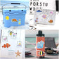 Ocean Stickers For Water Bottles Ocean Stickers For Kids Ocean Waterproof Stickers Vinyl Laptop Stickers(50 Pcs)