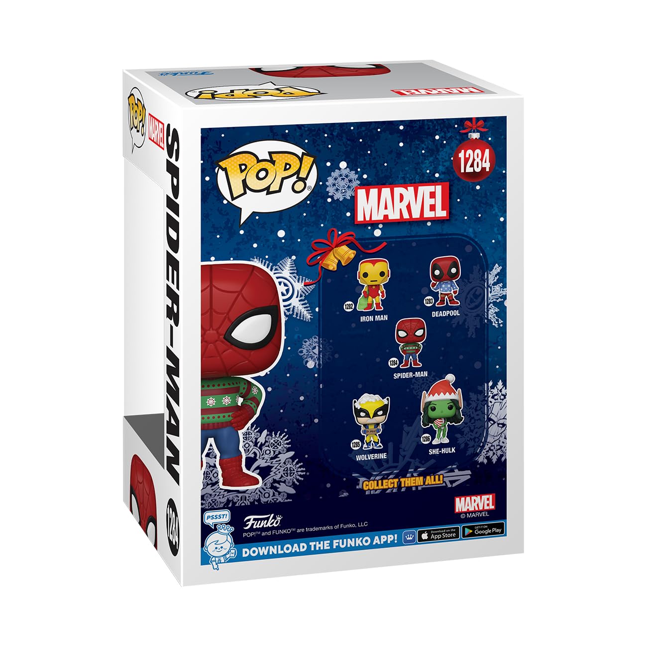 Funko Pop! Marvel: Holiday - Spider-Man - (Swtr) - Marvel Comics - Collectable Vinyl Figure - Gift Idea - Official Merchandise - For Kids & Adults - Movies Fans - Model Figure For Collectors