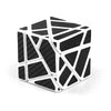 CuberSpeed Ghost 3x3 Speed Cube - Black Sticker Magic Cube Model EQY562, White Design