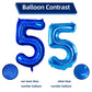 Number 5 Balloon 40 Inch, Dark Blue Big Number Balloon, Giant Foil 5 Balloons Number, Helium 5Th Birthday Balloons For Kids Boys