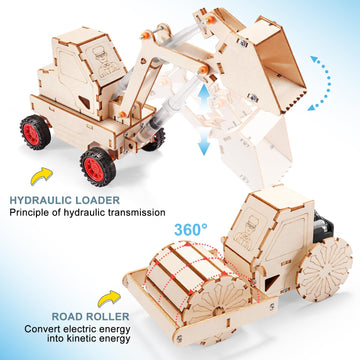Stem Kits For Kids Ages 8-10 10-12, Wood Building Crafts Kit For Boys 8-12, Model Car Kit, 3D Wooden Puzzles Woodworking Science