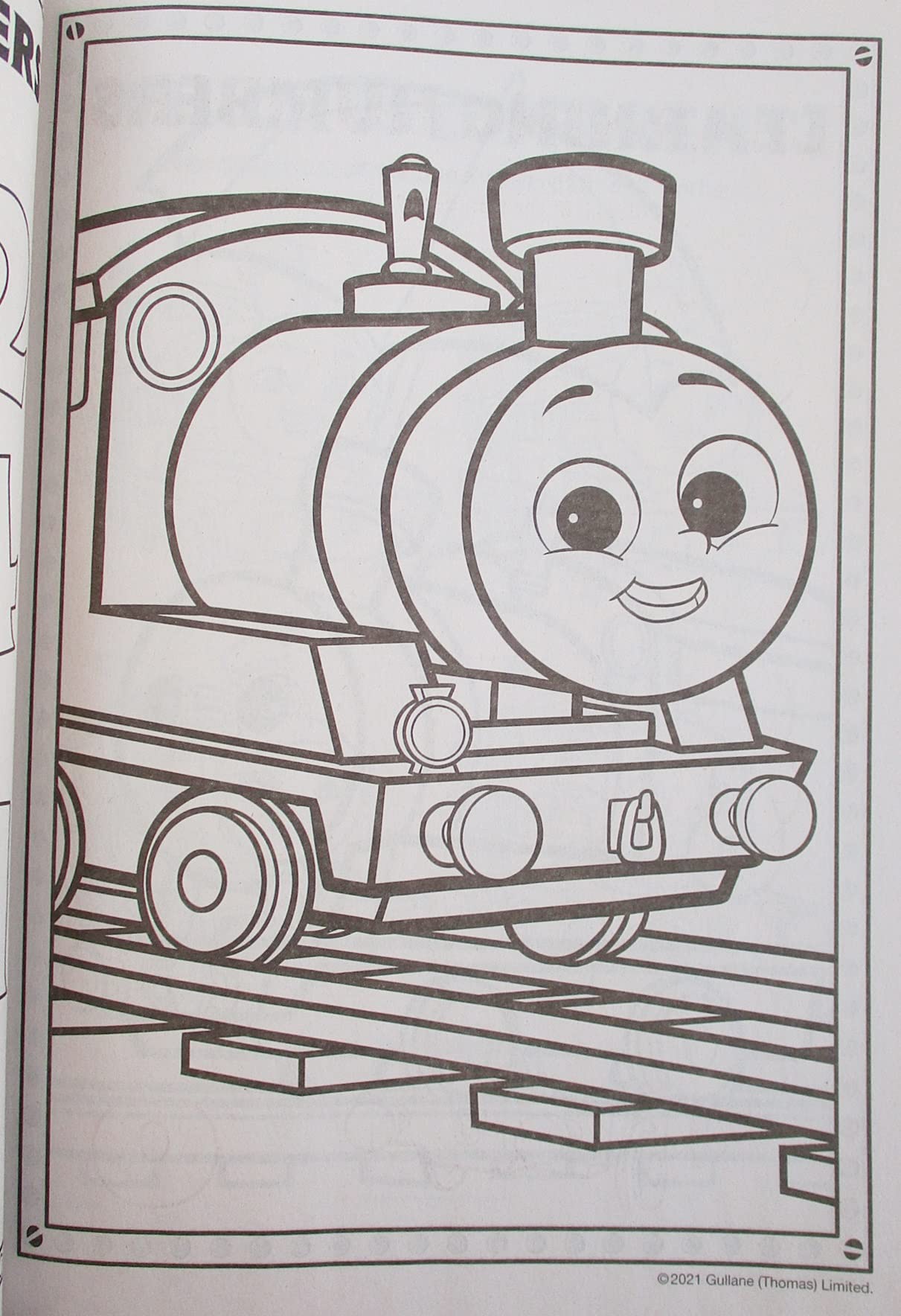 Thomas Coloring And Activity Book With Friends Stand-Up Character On Back - 80 Pages