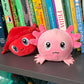 The Petting Zoo Axolotl Plushie - Small Pink Salamander Squeeze Toy, Soft Polyester, Perfect Gift for Kids