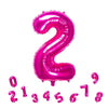 32 Inch Pink Number 2 Balloons Foil Ballon Digital Birthday Party Decoration Supplies (Pink Number 2 Balloon)