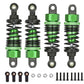Aluminum Oil Filled RC Shocks Absorbers Damper for Tamiya TT01 Mf-01x 1/10 RC Car Upgrade Parts 4 pcs/set(Green)