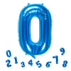32 Inch Blue Number 0 Balloons Foil Ballon Digital Birthday Party Decoration Supplies (Blue Number 0 Balloon)