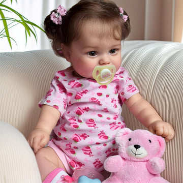 Jizhi Lifelike Reborn Baby Dolls - 20Inch-Real Baby Feeling Realistic-Newborn Baby Dolls Adorable Smiling Real Life Baby Dolls With Gift Box For Kids Age 3