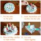 Wooden Birthday Cake Play Food Set Toys, Pretend Play Kids Tea Party Set For Little Girls Toddlers, Montessori Wooden Play Kitch