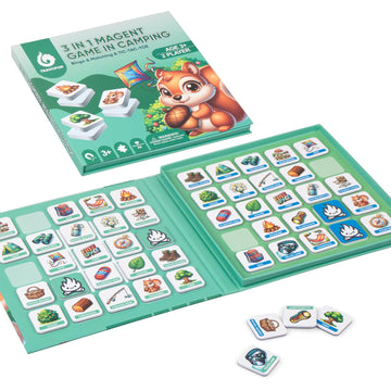 Travofun Magnetic Memory Matching Games For Toddlers Ages 3 +,Travel Games For Kids, Fun Educational Toys For Summer Camp & Road