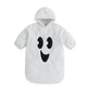 Boibokoko Baby Girl Boy Halloween Costumes Ghost Long Sleeve Hoodie Romper Jumpsuit Cute Baby Halloween Outfit (White, 0-3 Month