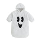 Boibokoko Baby Girl Boy Halloween Costumes Ghost Long Sleeve Hoodie Romper Jumpsuit Cute Baby Halloween Outfit (White, 3-6 Month