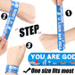 MCPINKY 64PCS Christian Slap Bracelets, Bible Verses Religious Slap Bracelets Snap Wristbands for Kids Sunday School Gifts Class