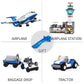 Qlt Qiaoletong City Airplane Station Building Kits Toys,Stem Building Sets For Kids, With Helicopter/Airport/Passenger/Lorry Truck/Car, Best Gift For 6-12 Boys Girls (582 Pieces)