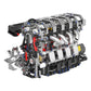 Mould King 10087 Inline-Four Engine Building Blocks Set, 1787 PCS Plastic Model Kit with Battery and Motor for Adults and Kids