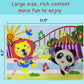 Cgq #L Style 11.5'' X 8.2'' Large16Pcs 3D Eva Foam Sticker Puzzle Game Diy Cartoon Animal Learning Education Toys For Children.