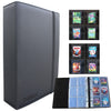 Turkra Toploaders Binder With 25 Pages, 3-Ring Top Loaders Holder Album Holds 150 3' X 4' Standard Toploaders Hard Holders(Black)