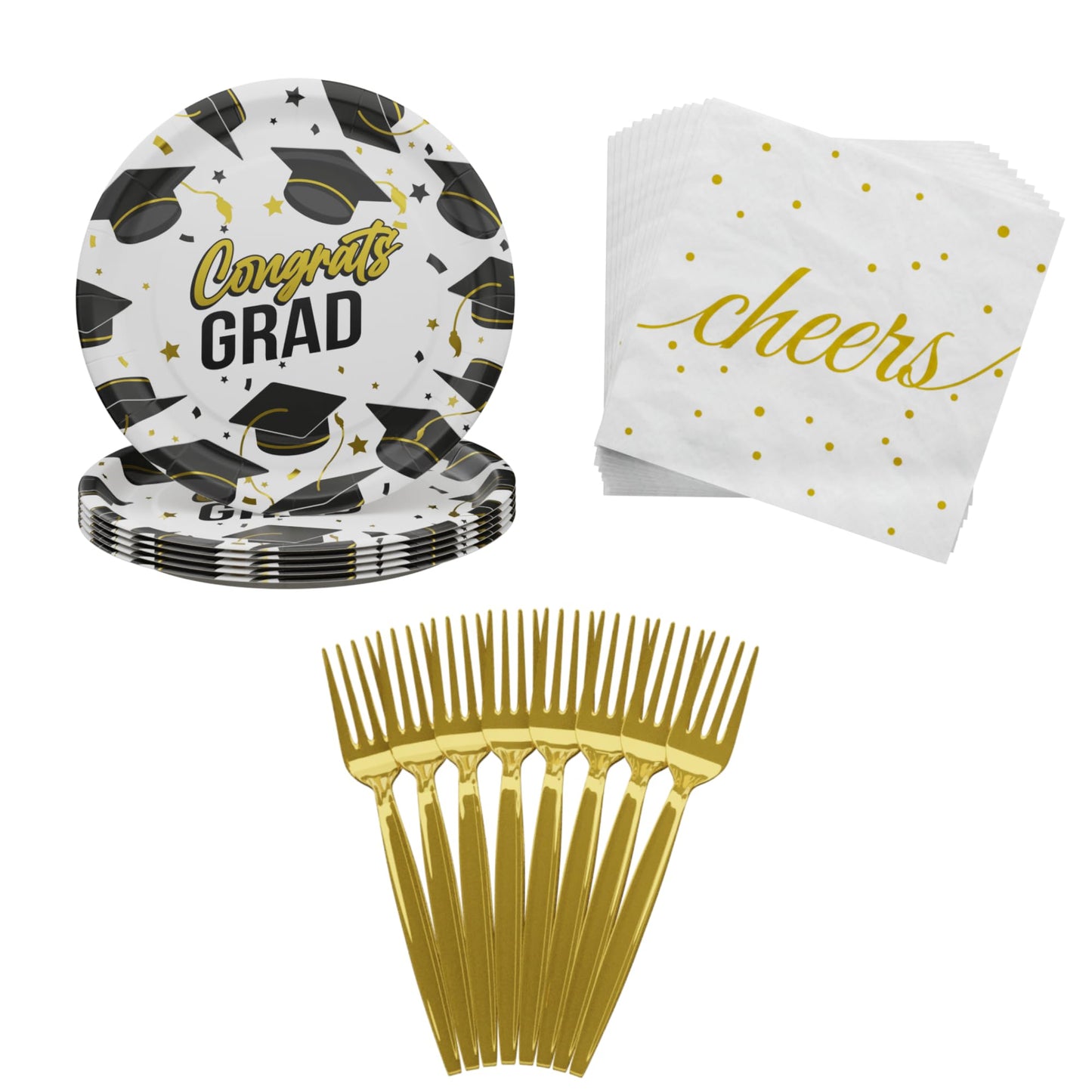 Blue Orchards Nurses Graduation Value Party Supplies (64 Pieces For 20 Guests) - Nurse Graduation 2024 Disposable Party Plates And Napkins Nursing School Grad Party Rn Decorations Congrats Nurse Party