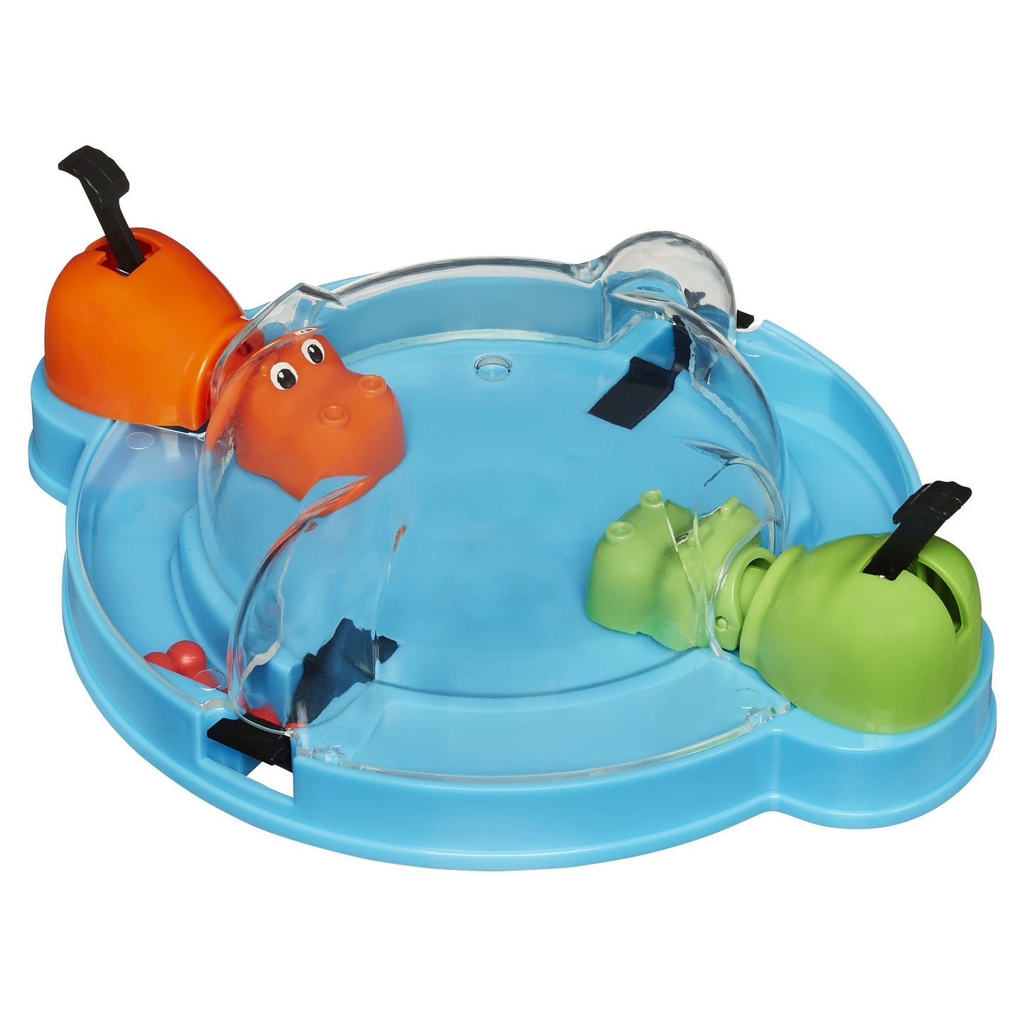 Hasbro Gaming Elefun & Friends Hungry Hungry Hippos Grab & Go Game - Includes 2 Chomping Hippos - Multicolor - Model B1001000