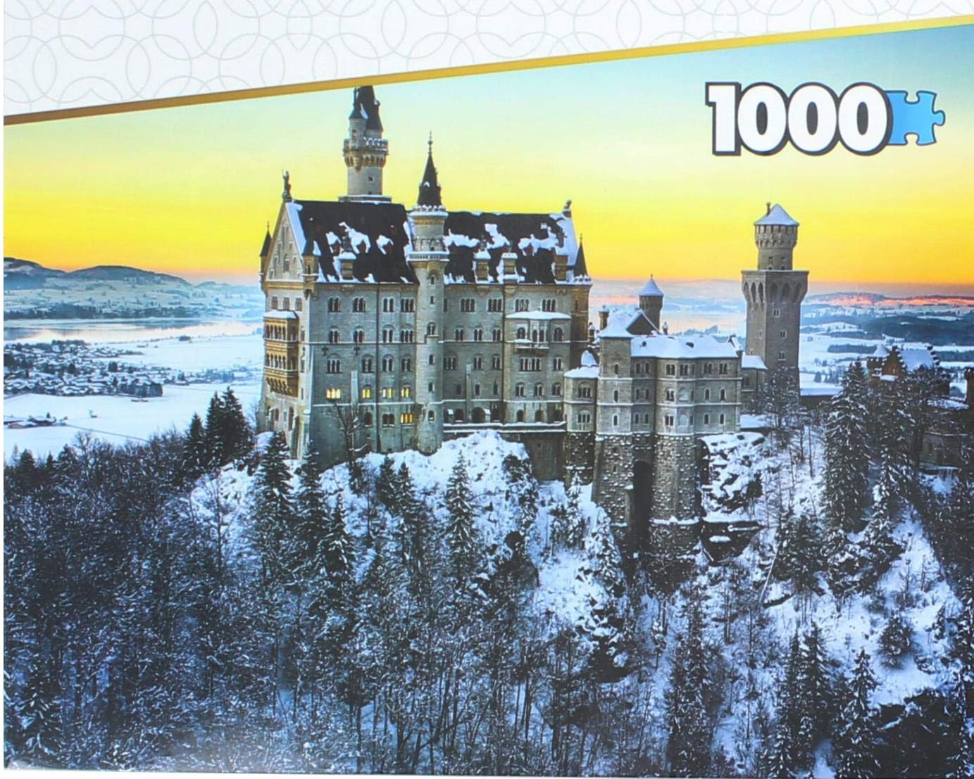 Set Of 2 Keepsakes 1000 Piece Jigsaw Puzzles | Neuschwanstein Castle/Taj Mahal