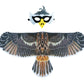 D.Q.Z Bird-Wings-Eagle-Costumes For Kids Dress Up Toys Parrot Halloween Role Play Animal Party (Gray)