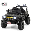 Costzon Kids Ride On Truck, 12V Battery Powered Electric Vehicles w/Remote Control, Spring Suspensions, 3 Speeds, Music, Lights,