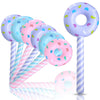 Civaner 6 Pcs Candyland Birthday Party Decoration Donut 33 Inch Lollipop Stick Inflatable Large Candy Float Donut Shape Balloon 