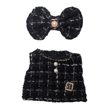 17cm Doll Clothes   17cm Clothes Skirt Set 2 Piece Set enhanced Fashion Dresses with +Bow Headpiece Outfit enhanced Fashion Cute Doll Accessories (NO Doll)(Style A)