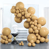 Partywoo Tan Balloons, 100 Pcs Boho Tan Balloons Different Sizes Pack Of 18 Inch 12 Inch 10 Inch 5 Inch Light Brown Balloons For Balloon Garland Or Balloon Arch As Birthday Party Decorations, Tan-F19