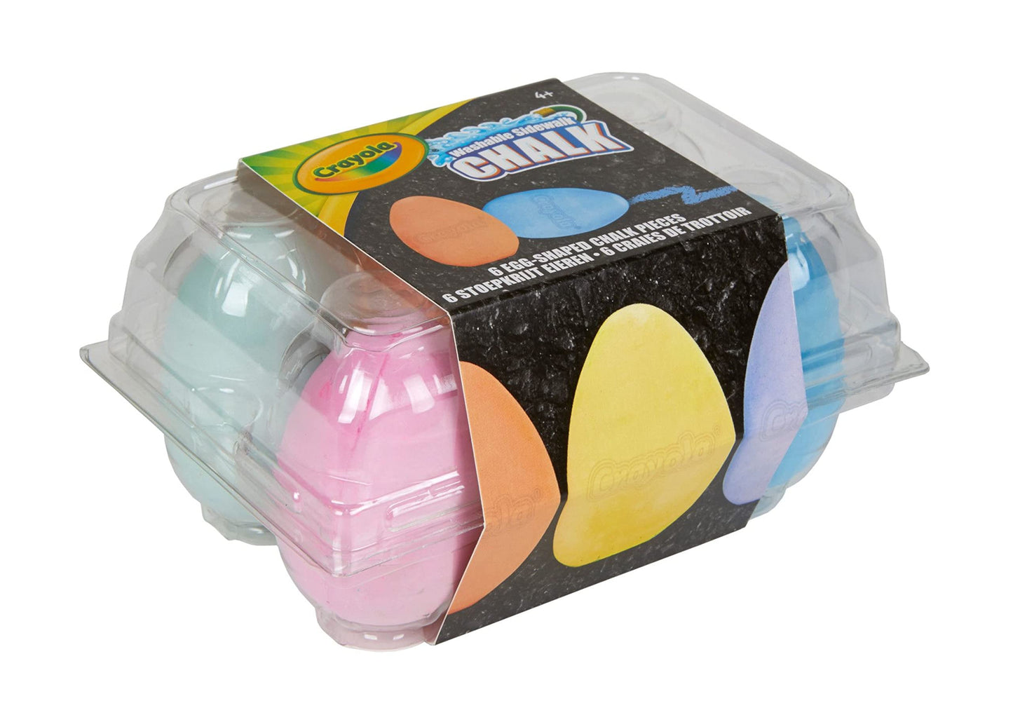 Crayola Chalk 6ct - Assorted Colors, Non-Toxic Chalk, Perfect for Kids' Art Projects, Model 512051