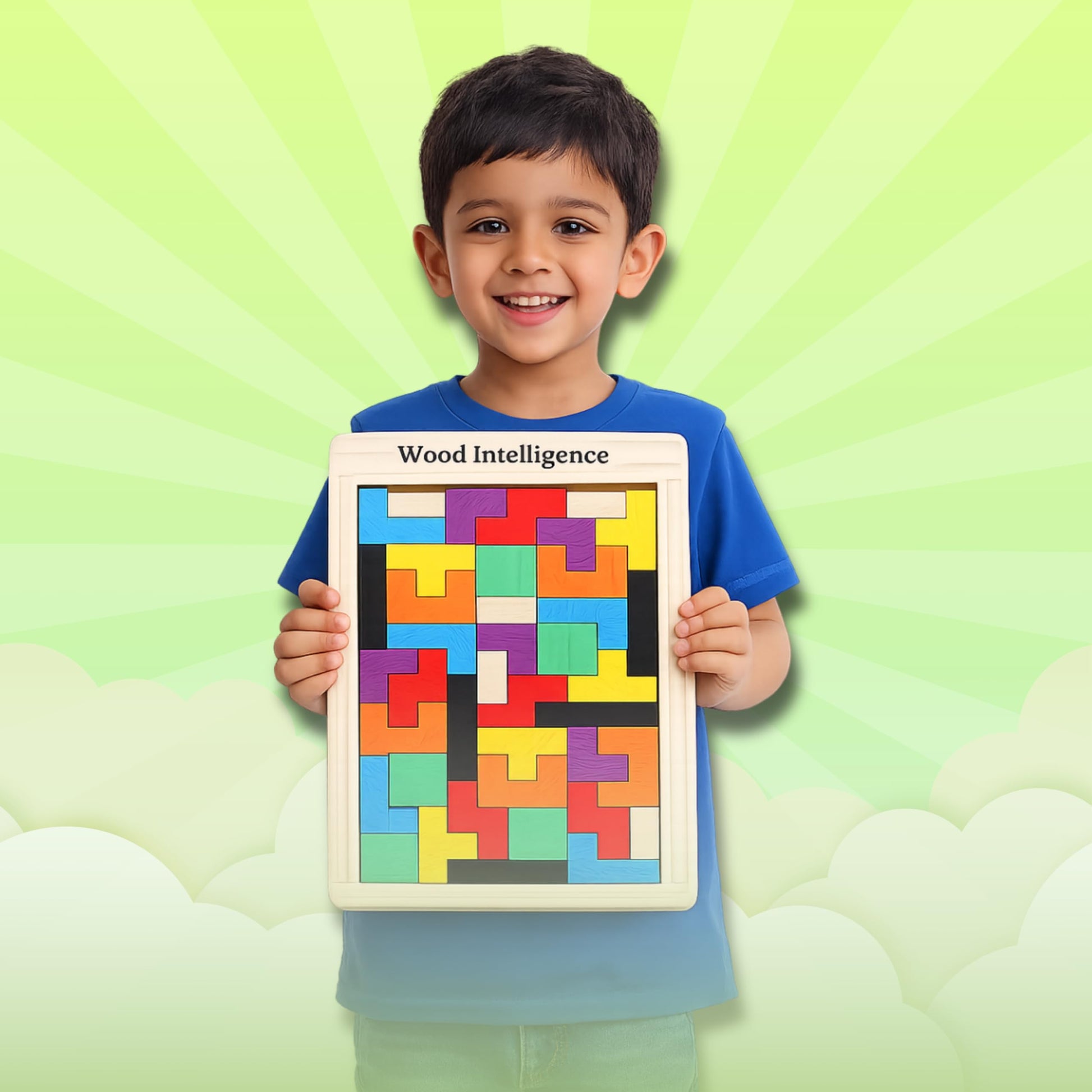 Wishluck Wooden Blocks Puzzles For Kids Adults Wood Intelligence Puzzle For Kids