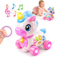 OKREVIEW Musical Walking Unicorn Toy,Sensory Learning Baby Toys 612 Months
