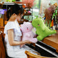 Vhyhcy Cute Dinosaur Plush Toys, Fat Dinosaur Stuffed Animals Toys Dolls, Soft Plush Stuffed Animal Dino Plushie, Birthday Gifts For Kids Girls Boys Green 20 Inch