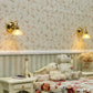 Iland Originality Dollhouse Wallpaper 39 * 15.7 Inch, Dollhouse Accessories On 1:12 Scale Or 1:6 Scale (Striped Green-Yellow)