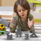 100 Piece Dark Gray Bricks Bulk, Gray 2X4 Building Bricks Flat, Compatible With Lego Parts And Pieces: 2X4 Grey Bricks(Color: Da