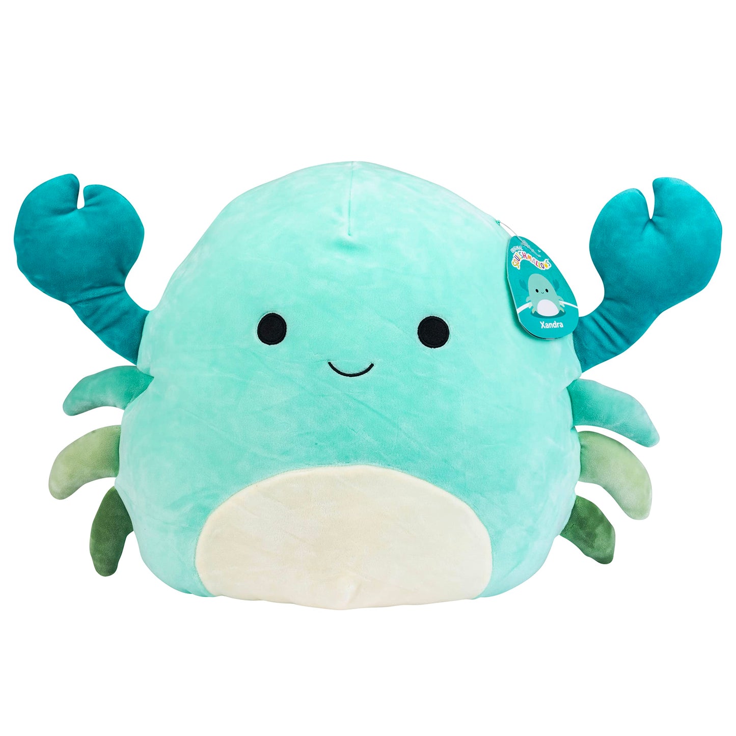 Squishmallows 14-Inch Xandra The Blue Crab Plush Toy - Soft & Squishy Stuffed Animal for Kids, Girls & Boys - Collectible Blue Crab