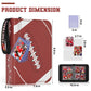 Mlikero 440 Pockets Football Card Binder  Sports Card Binder with Card Display Design  enhanced Card Ablums with Sports Pattern Wristband Fit for Football Cards 2025