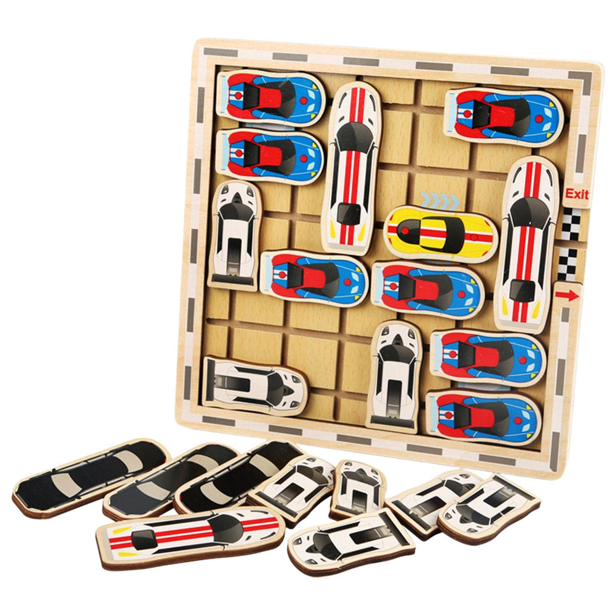 Merishopp Sliding Car Handmade Klotski Wooden for Adults Children Educational Game | Toys & Hobbies | Puzzles | Contemporary Puz