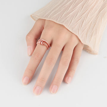 Long Tiantian Daughter Gifts From Mom To My Daughter Fidget Ring Gift From Mom Anxiety Relief Worry Rings Spinner Rings For Daughter Gifts(Rose Gold)