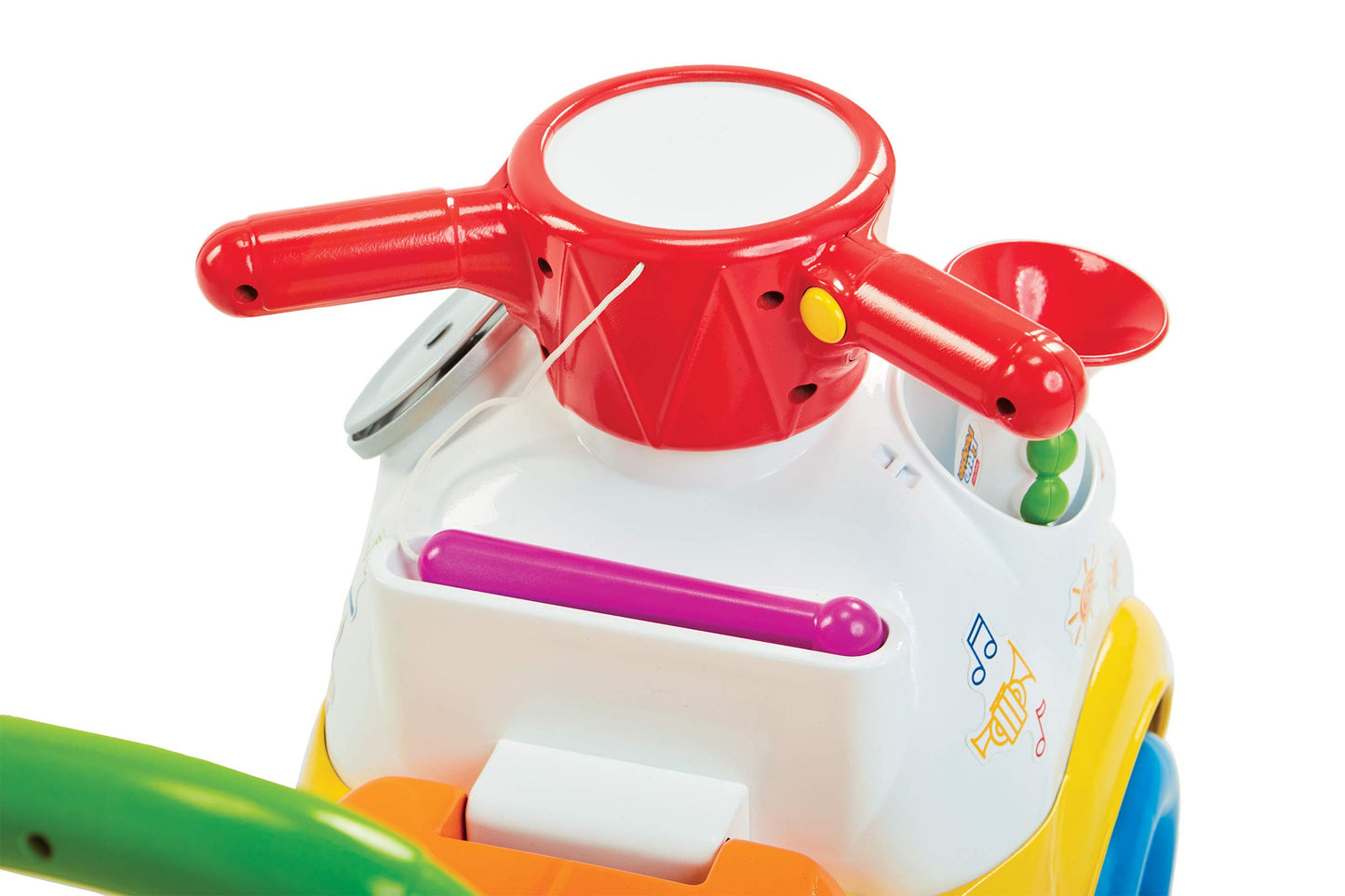 Little People Music Parade Ride-On Toy, Large, White, Plastic, Model 39988