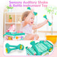 Baby Gift For 1-2 Year Old Girl, 10-In-1 Montessori Toys Bus For Baby 6-12-18 Months+, First Christmas And Birthday Gifts, Blue