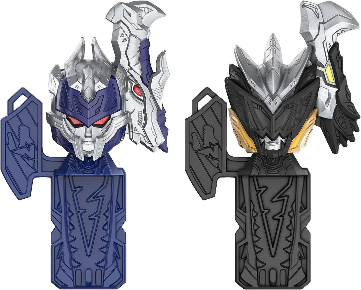 Power Rangers Dino Fury Blue Tricera cutting edge and Black Stego Spike Zord Toys for Kids Ages 4 and Up Zord Link Mix-and-Match Custom Build System