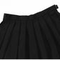 Beautifulfashionlife Women`S High Waist Summer Solid Plain School Pleated Skirts(4Xl,Black)