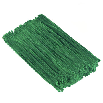 Cuttte Pipe Cleaners Craft Supplies - 300pcs Dark Green Pipe Cleaners Chenille Stems for Craft Kids DIY Art Supplies (6 mm x 12 