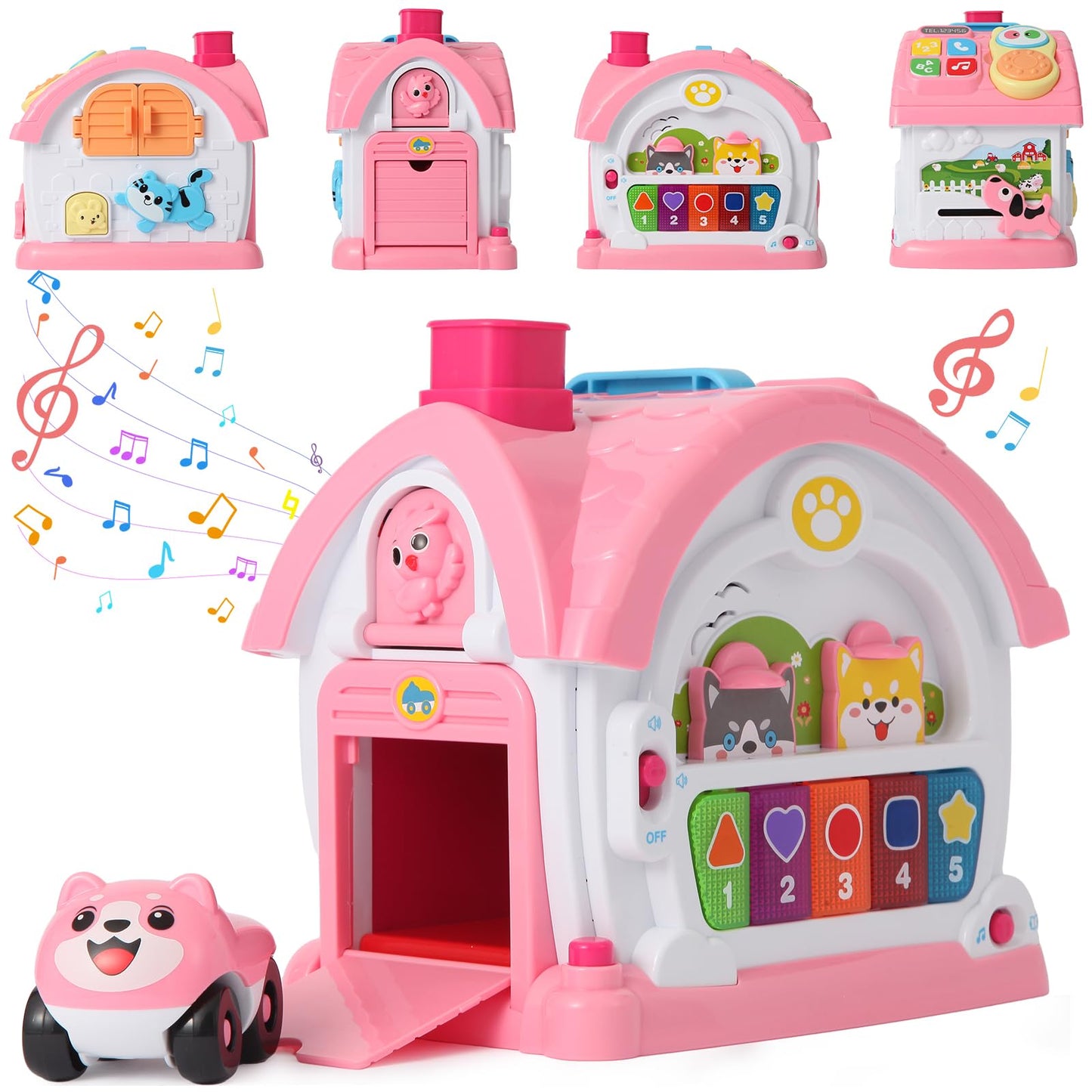 BOBUEXER Toddler Girl Toys 1-2 -Montessori Toys for 1 Year Old Girls,Baby Toys 6-12 12-18 Months, 1st Birthday Girl Gifts,10 in 