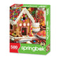 Springbok 500 Piece Gingerbread House Jigsaw Puzzle, 20"x20", Cardboard, Colorful Candy Design, Model 34-02553