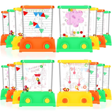 Zhanmai 16Pcs Handheld Water Game Arcade Water Ring Toss Water Tables for Beach Toy Party Favor Fun Game Entertainment, Without