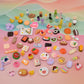 Muyizi 100Pcs Miniature Food With Storage Box Mini Food Miniature Doll House Accessories Small Resin Doll Food Dollhouse Food Set For Pretend Play Kitchen